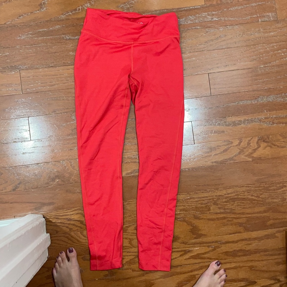 Move free full length red outdoor voices leggings